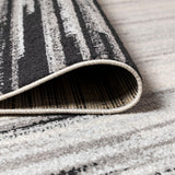 Linear Modern Half-stripe Area Rug