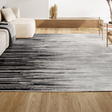 Linear Modern Half-stripe Area Rug