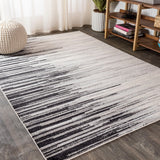 Linear Modern Half-stripe Area Rug