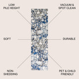 Pebble Marbled Abstract Area Rug