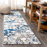 Pebble Marbled Abstract Area Rug