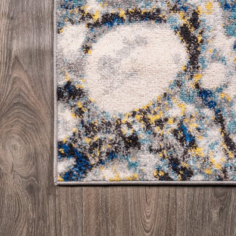 Pebble Marbled Abstract Area Rug