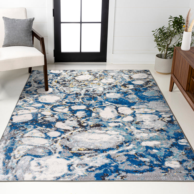 Pebble Marbled Abstract Area Rug