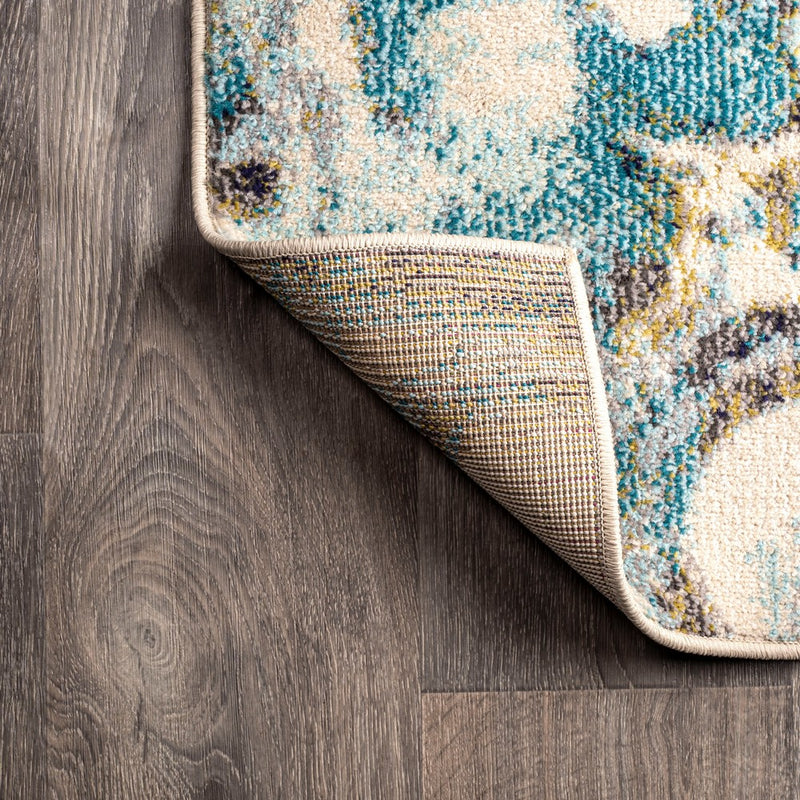 Pebble Marbled Abstract Area Rug