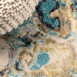 Pebble Marbled Abstract Area Rug