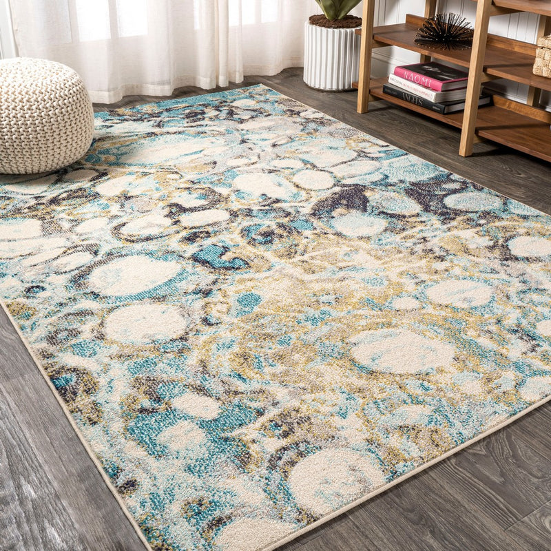 Pebble Marbled Abstract Area Rug