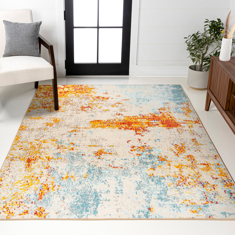 Sunset Modern Abstract Area Rug