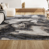 Petalo Abstract Two-tone Modern Area Rug