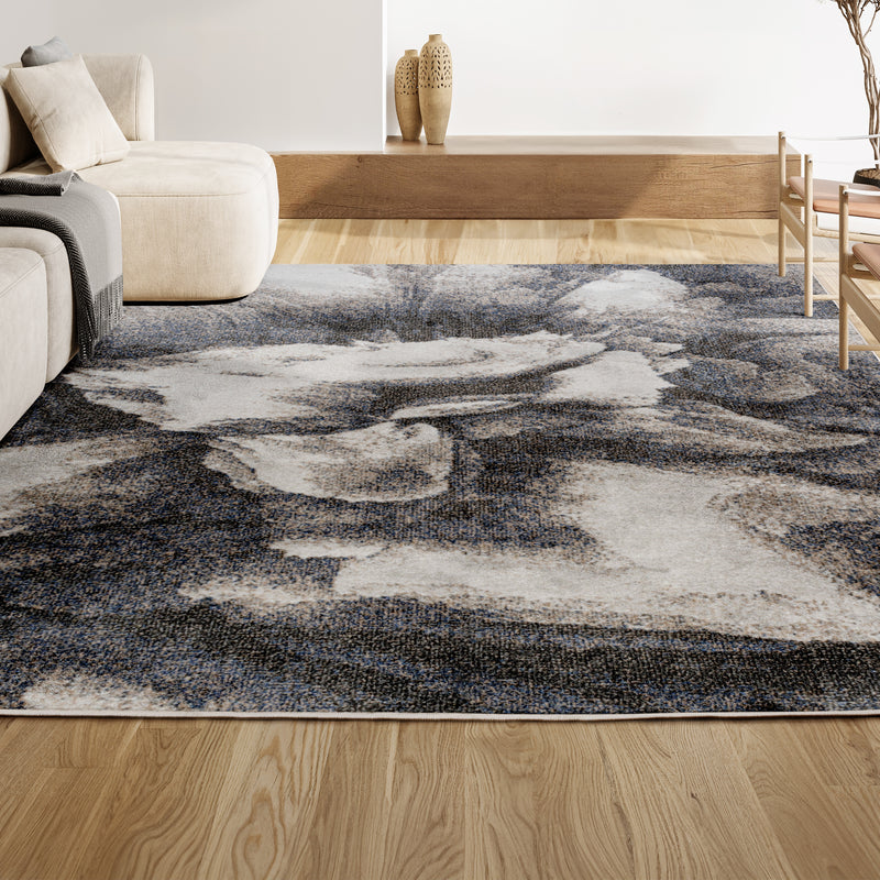 Petalo Abstract Two-tone Modern Area Rug