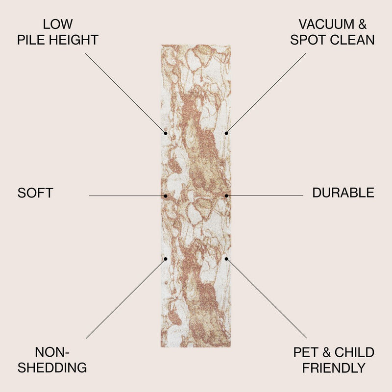 Marmo Abstract Marbled Modern Area Rug
