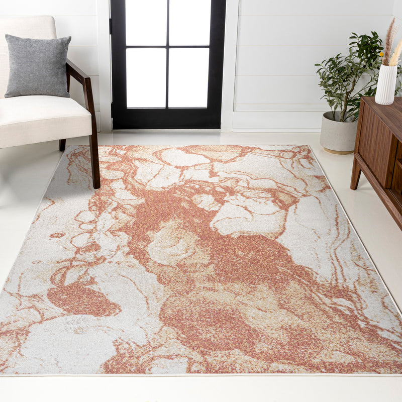 Marmo Abstract Marbled Modern Area Rug