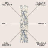 Marmo Abstract Marbled Modern Area Rug
