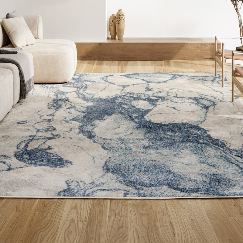Marmo Abstract Marbled Modern Area Rug