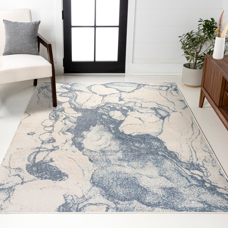 Marmo Abstract Marbled Modern Area Rug