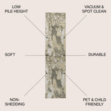 Marmo Abstract Marbled Modern Area Rug