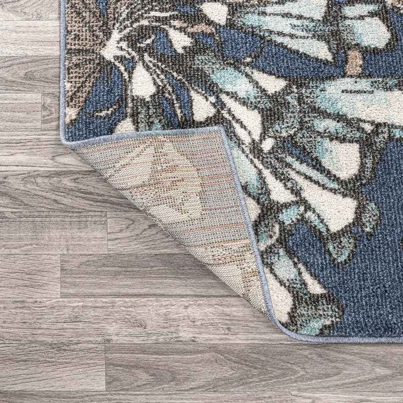 Giglio Modern Botanical Flower Area Rug