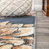 Giglio Modern Botanical Flower Area Rug