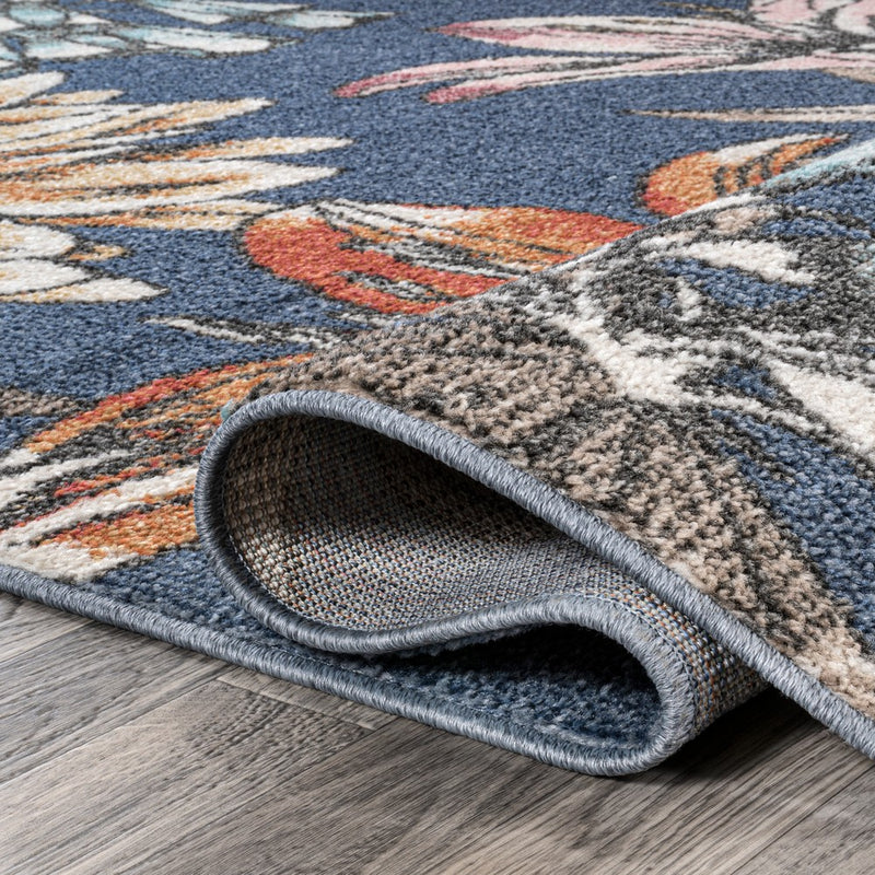 Giglio Modern Botanical Flower Area Rug