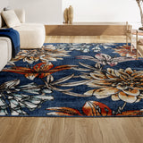 Giglio Modern Botanical Flower Area Rug