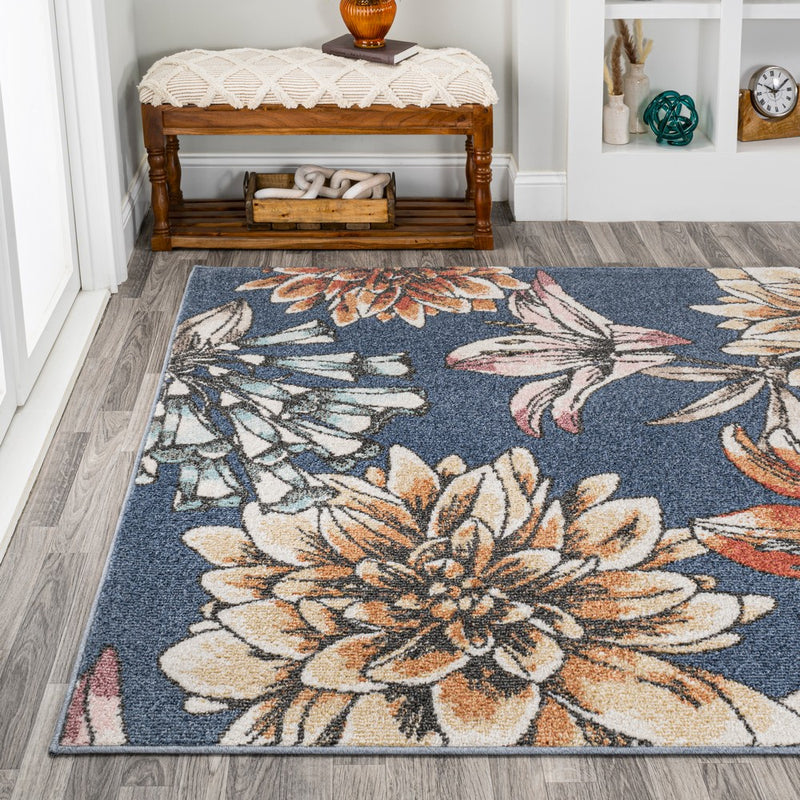 Giglio Modern Botanical Flower Area Rug