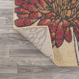Dizi Modern Botanical Wildflower  Area Rug