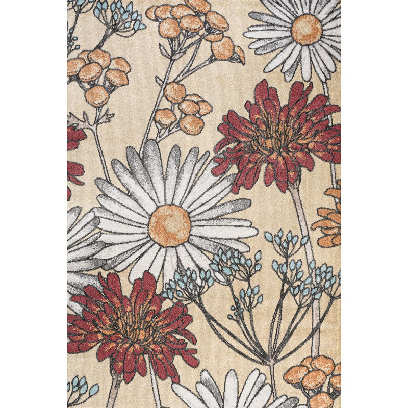 Dizi Modern Botanical Wildflower  Area Rug
