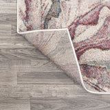 Pastello Modern Abstract Muted Flowers Area Rug