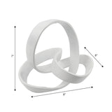 Chamberlain 7" Aluminum Abstract Knot Decorative Sculpture