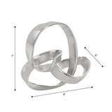 Chamberlain 7" Aluminum Abstract Knot Decorative Sculpture