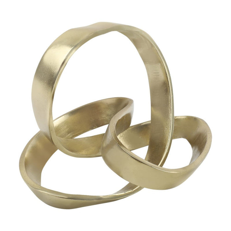 Chamberlain 7" Aluminum Abstract Knot Decorative Sculpture