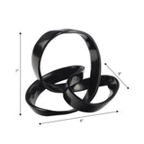 Chamberlain 7" Aluminum Abstract Knot Decorative Sculpture