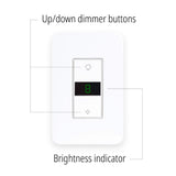 Smart Lighting LED Display Dimmer Switch - WiFi Remote App Control; Compatible with Alexa and Google Home Assistant - JONATHAN Y