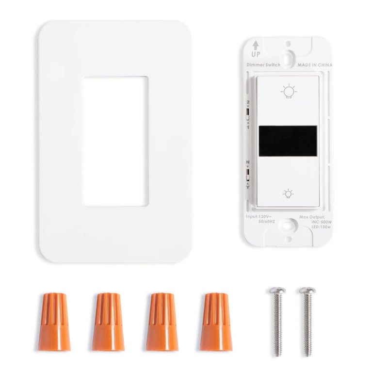 Smart Lighting LED Display Dimmer Switch - WiFi Remote App Control; Compatible with Alexa and Google Home Assistant - JONATHAN Y