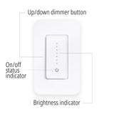 Smart Lighting Touch/Slide Dimmer Switch - WiFi Remote App Control; Compatible with Alexa and Google Home Assistant - JONATHAN Y