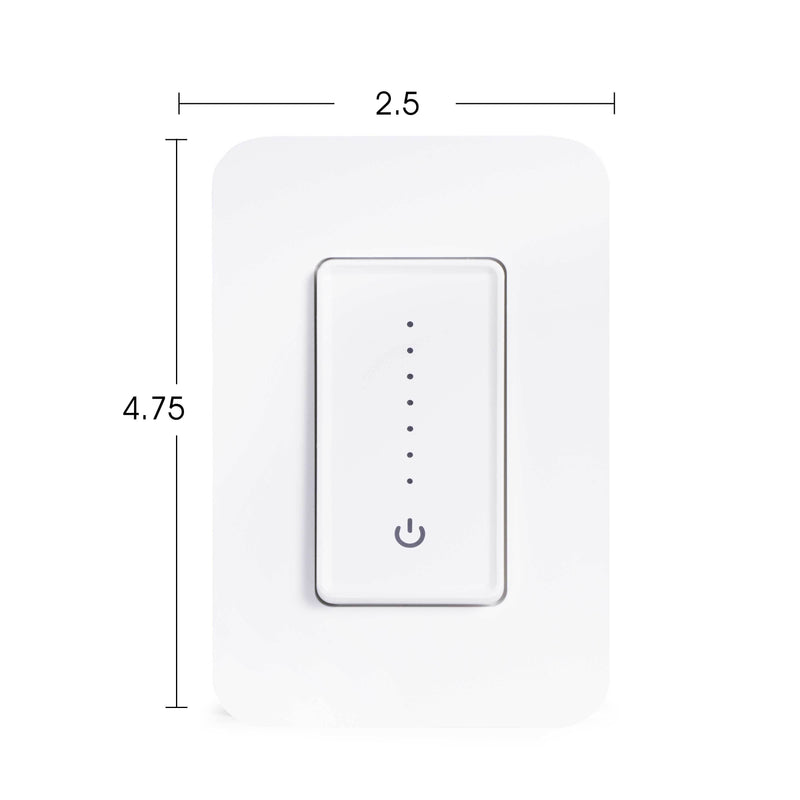 Smart Lighting Touch/Slide Dimmer Switch - WiFi Remote App Control; Compatible with Alexa and Google Home Assistant - JONATHAN Y
