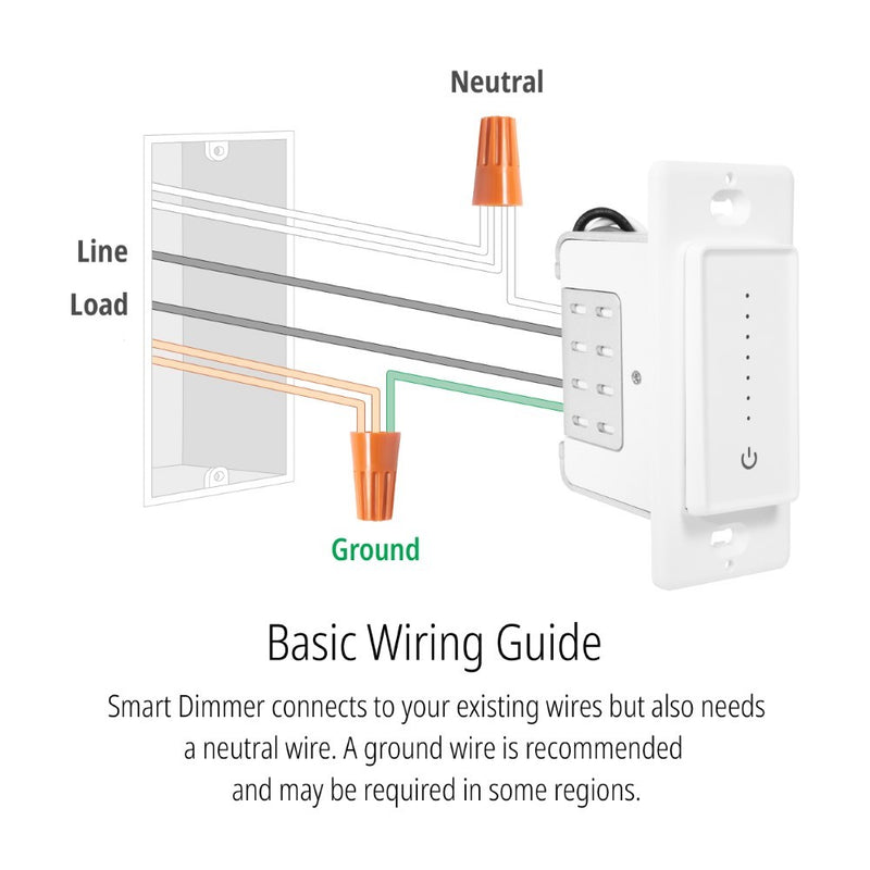 Smart Lighting Touch/Slide Dimmer Switch - WiFi Remote App Control; Compatible with Alexa and Google Home Assistant - JONATHAN Y