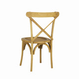 Annecy Classic Traditional X-Back Wood Indoor/Outdoor Dining Chair - JONATHAN Y