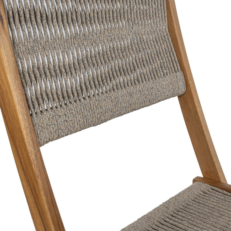 Javea Modern Coastal 3-Piece Acacia Wood Outdoor Folding Bistro Set - JONATHAN Y