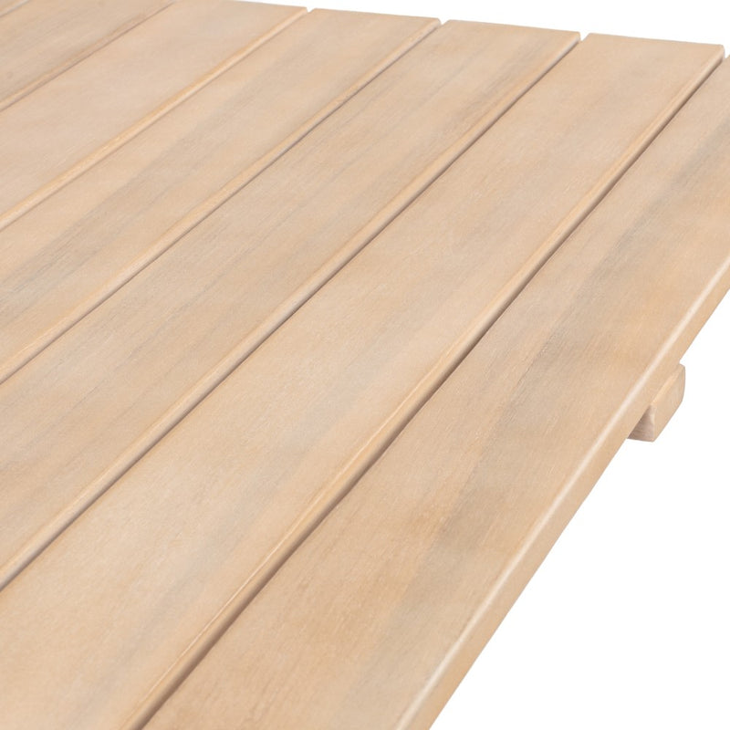Javea Modern Coastal 3-Piece Acacia Wood Outdoor Folding Bistro Set - JONATHAN Y