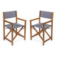 Gray/Teak Brown (Set of 2)