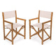 Beige/Teak Brown (Set of 2)