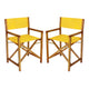 Yellow/Teak Brown (Set of 2)