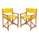 Yellow/Teak Brown (Set of 2)