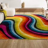 Flow Abstract Swirl Area Rug