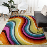 Flow Abstract Swirl Area Rug