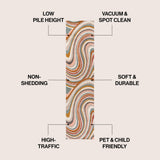 Flow Abstract Swirl Area Rug