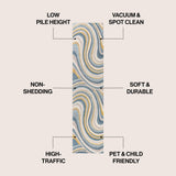 Flow Abstract Swirl Area Rug