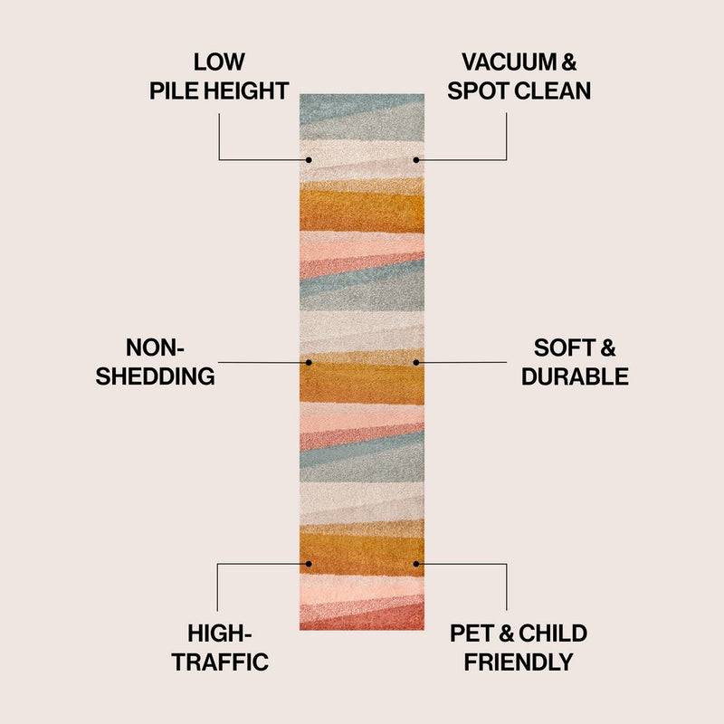 Prism Geometric Striped Area Rug
