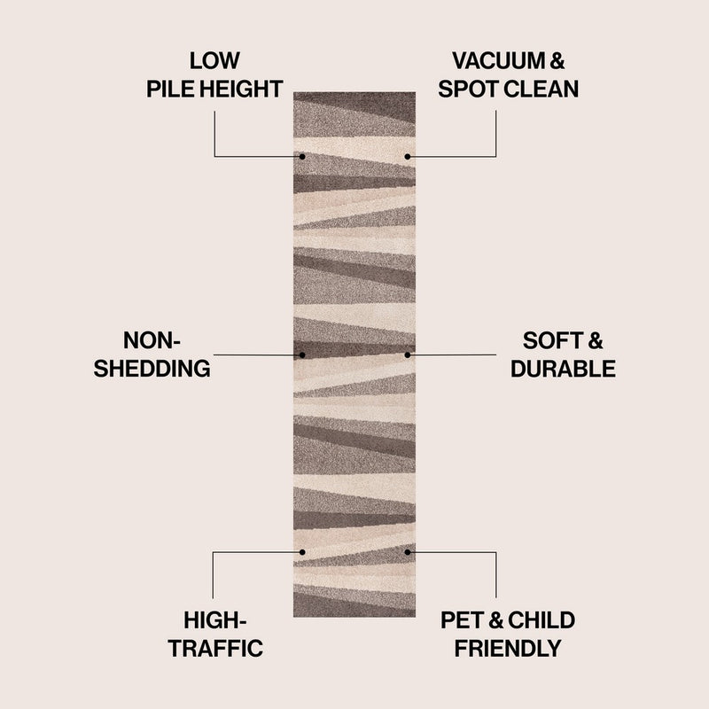 Prism Geometric Striped Area Rug