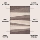 Prism Geometric Striped Area Rug